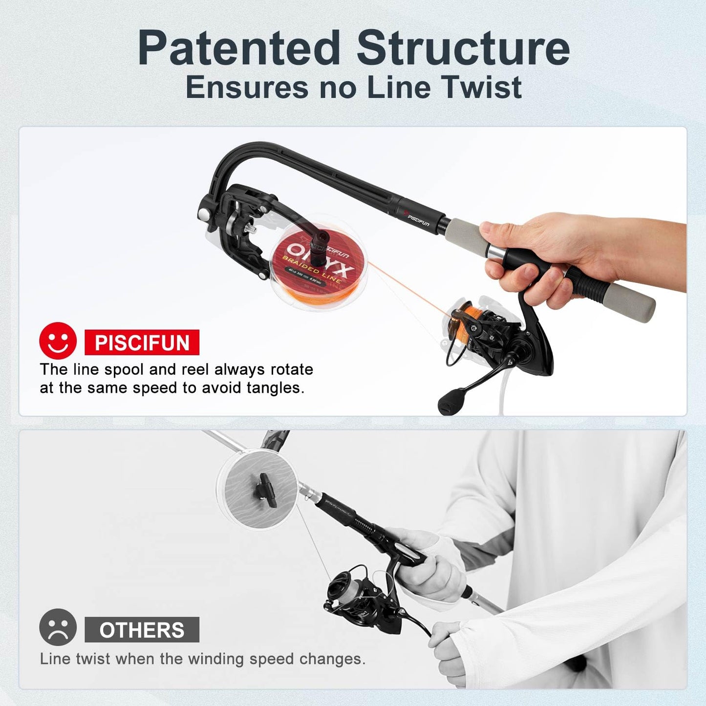 Drift Fishing Shop Piscifun Fishing Line Winder Spooler – Automatic Spooling Station for Spinning Reels