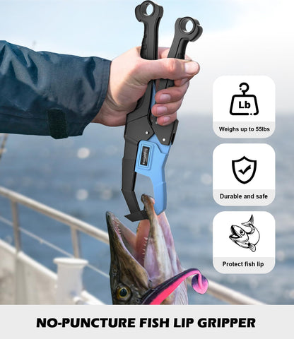 Drift Fishing Shop Sidomma Pro Fishing Gear Kit – Tools, Pliers, Knife, Gripper & More for Men (Saltwater, Fly & Ice Fishing)