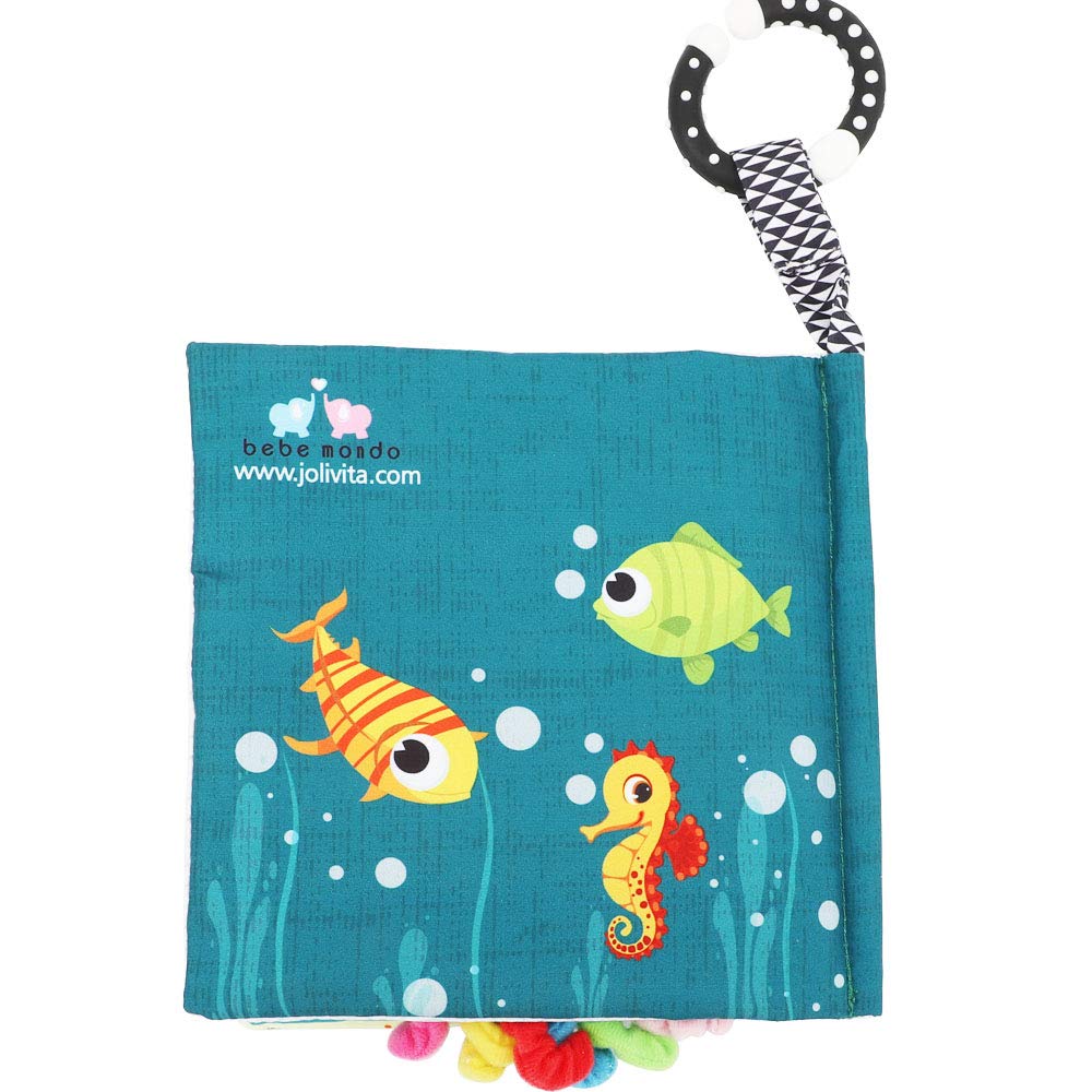 Drift Fishing Shop Fish Baby Books Toys – Touch & Feel Cloth Crinkle Books for Infants (0-18 Months)
