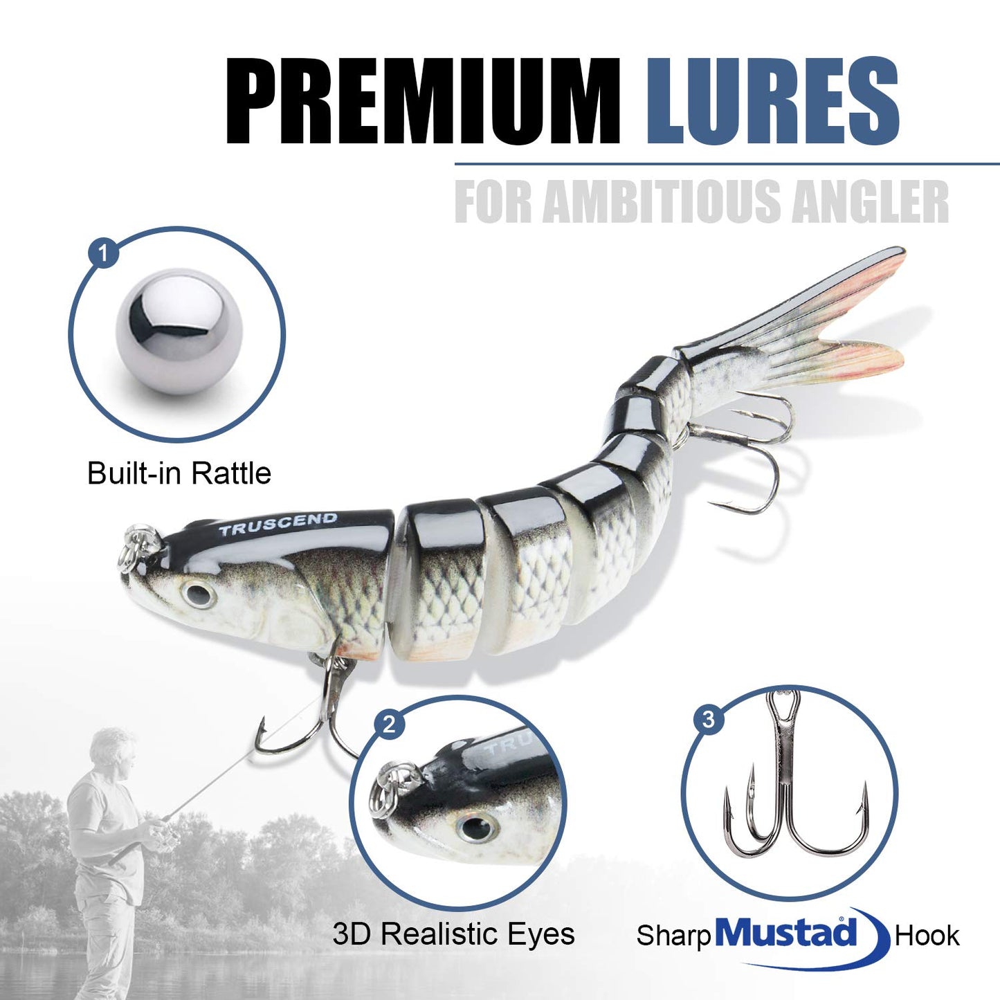Drift Fishing Shop TRUSCEND Easy Catch Swimmax – Magic Noisy Swimbait with Vibrating Actions for More Bites