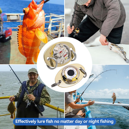 Drift Fishing Shop DUNKTEAM LED Underwater Fishing Lures – 5PCS Lighted Bait Flasher for Deep Drop Fishing